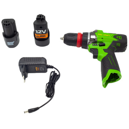 PROCRAFT PA12DFR AKU vrtací šroubovák 12V Li-ion 1,5Ah