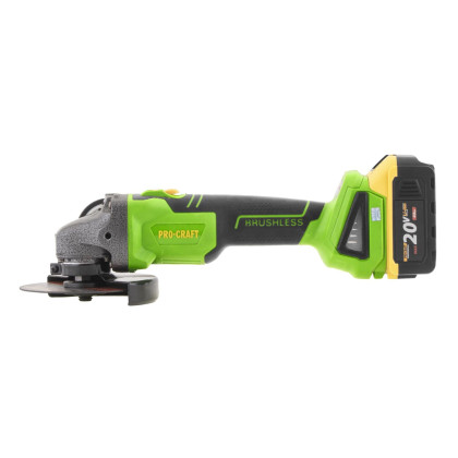 PROCRAFT PWA216 AKU úhlová bruska Li-ion 21V/4,0Ah bezuhlíková