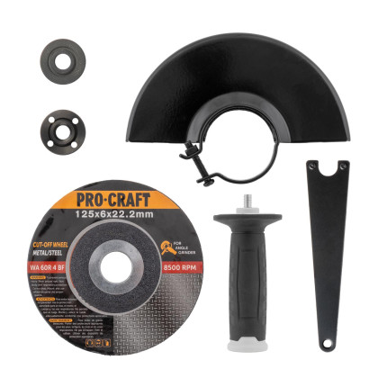 PROCRAFT PWA216 AKU úhlová bruska Li-ion 21V/4,0Ah bezuhlíková