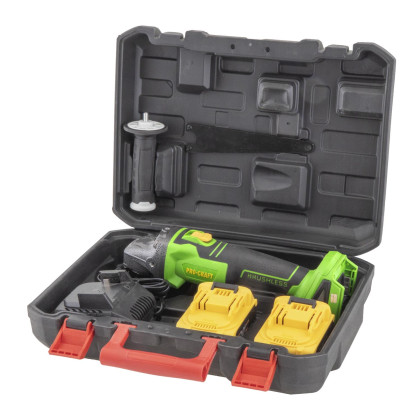 PROCRAFT PWA216 AKU úhlová bruska Li-ion 21V/4,0Ah bezuhlíková