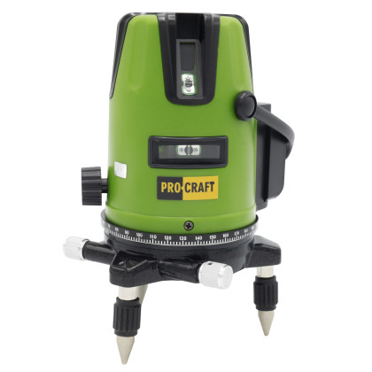 PROCRAFT LE-3D Laser zelený liniový, křížový samonivelační