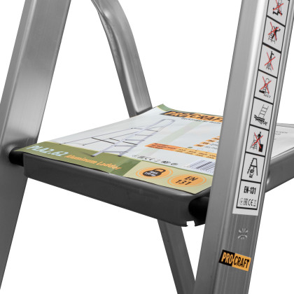PROCRAFT Schůdky hliníkové jednostranné 4st