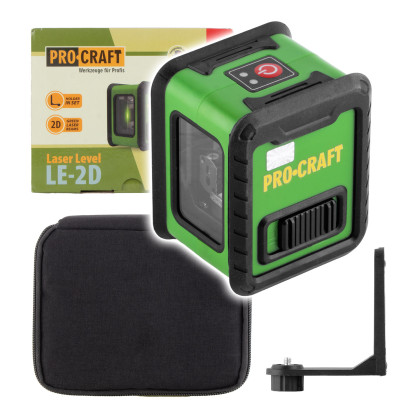 Laser zelený liniový, křížový samonivelační Procraft LE-2D | LE-2D