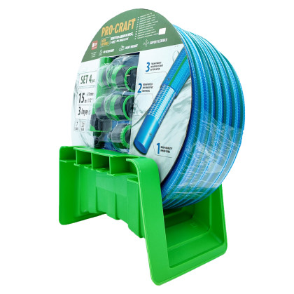 Modrá zahradní hadice Procraft PR-3KGH1315F | PR-3KGH1315F