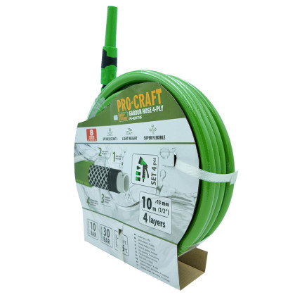 Zelená zahradní hadice Procraft PR-4GH1310F | PR-4GH1310F