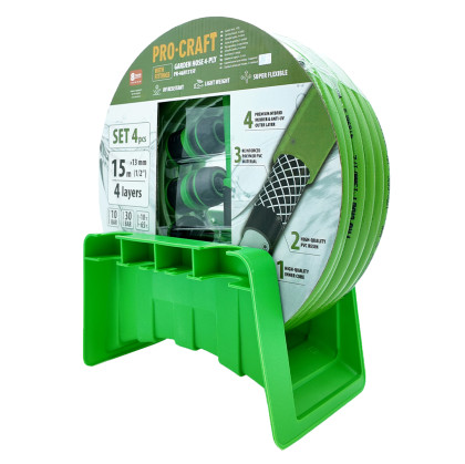 Zelená zahradní hadice Procraft PR-4GH1315F | PR-4GH1315F