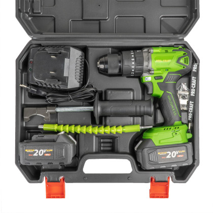 Aku vrtací šroubovák s příklepem Procraft SPA18BL Brushless se sadou bitů DBS-101 | SPA18BL/DBS101