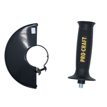 PROCRAFT PW1050 Bruska úhlová 125mm + 10x řezný kotouč, 2x lamelový kotouč | 