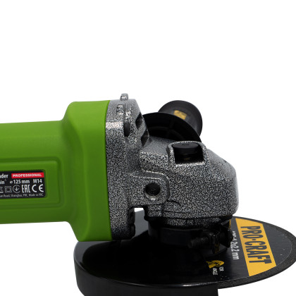 PROCRAFT PW1050 Bruska úhlová 125mm + 10x řezný kotouč, 2x lamelový kotouč | 