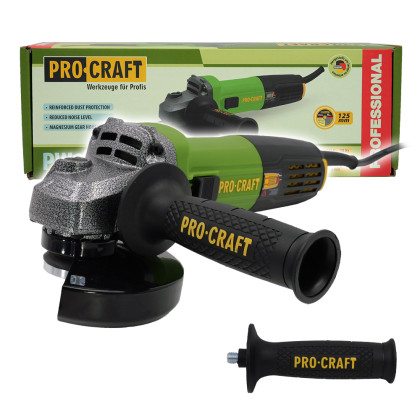 PROCRAFT SPW1050/RM14 Bruska úhlová PW1050 + rychloupínací matice, 10x řezný kotouč, 2x lamelový kotouč | 