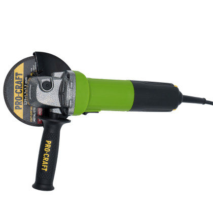 PROCRAFT SPW1050/RM14 Bruska úhlová PW1050 + rychloupínací matice, 10x řezný kotouč, 2x lamelový kotouč | 