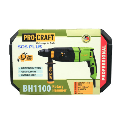 PROCRAFT BH1100 Kombinované vrtací a sekací kladivo