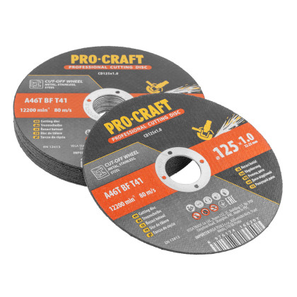 Sada řezných kotoučů Procraft CD125x1.0b | CD125x1.0b