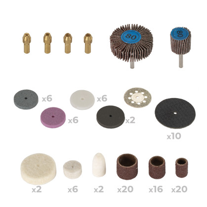 Sada nástavců na přímou brusku Procraft GK-418 | GK-418