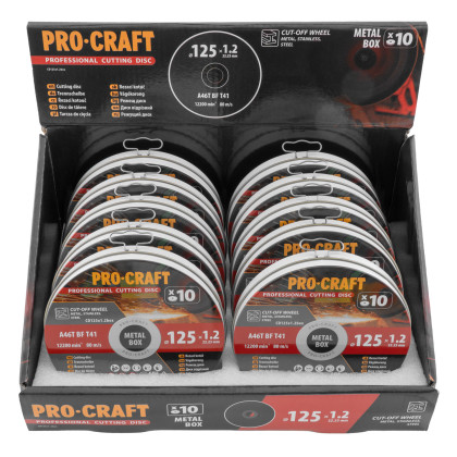 Sada řezných kotoučů Procraft CD125x1.2b | CD125x1.2b