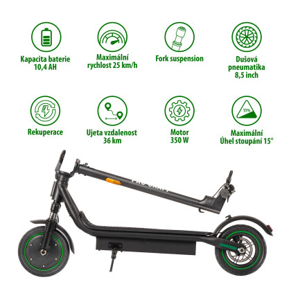 PROCRAFT DS350S Elektrokoloběžka