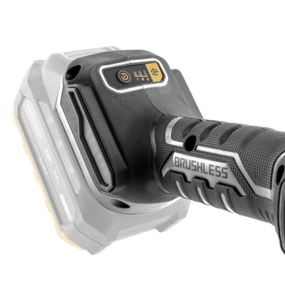 Aku bruska úhlová Procraft AG125B + 10x řezný, 4x lamelový, 5x brusný kotouče, rychloupínací matice | SAG125B-CD