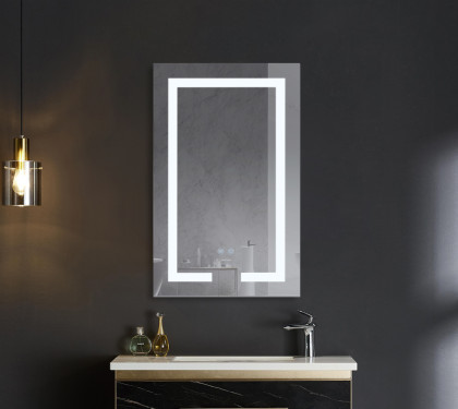 Koupelnové zrcadlo s LED osvětlením, protizamlžovací funkcí a regulací jasu, MR07-50×80 Hard | MR07-50×80 Hard