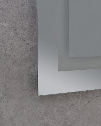 Koupelnové zrcadlo s LED osvětlením, protizamlžovací funkcí a regulací jasu, MR07-50×80 Hard | MR07-50×80 Hard