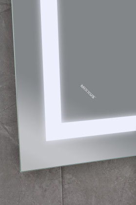 Koupelnové zrcadlo s LED osvětlením, protizamlžovací funkcí a regulací jasu, MR08-80×60-REVERSE Tall | MR08-80×60-REVERSE Tall