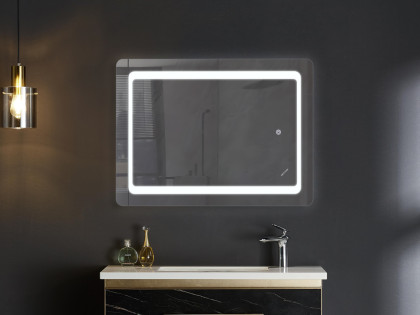 Koupelnové zrcadlo s LED osvětlením, protizamlžovací funkcí a regulací jasu, MR09-80×60-REVERSE Twee | MR09-80×60-REVERSE Twee