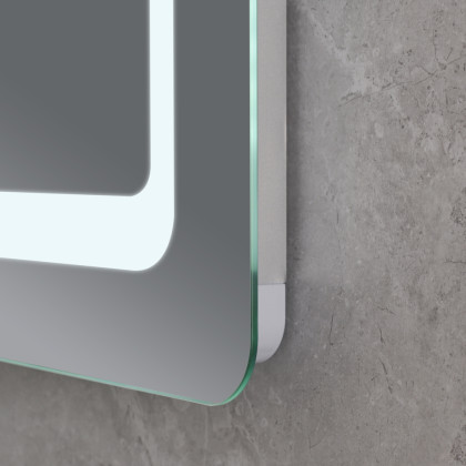 Koupelnové zrcadlo s LED osvětlením, protizamlžovací funkcí a regulací jasu, MR09-80×60-REVERSE Twee | MR09-80×60-REVERSE Twee