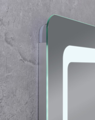 Koupelnové zrcadlo s LED osvětlením, protizamlžovací funkcí a regulací jasu, MR09-80×60-REVERSE Twee | MR09-80×60-REVERSE Twee