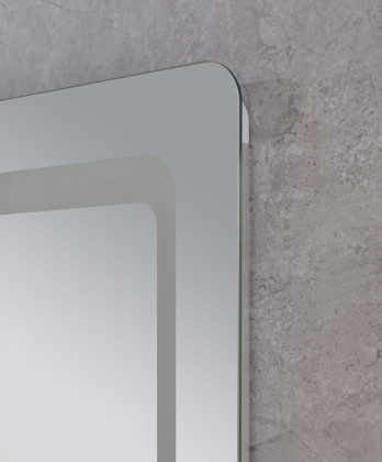 Koupelnové zrcadlo s LED osvětlením, protizamlžovací funkcí a regulací jasu, MR09-80×60-REVERSE Twee | MR09-80×60-REVERSE Twee