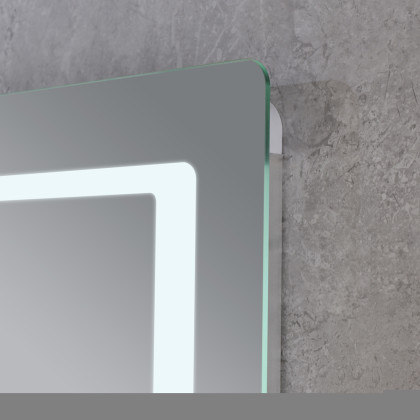 Koupelnové zrcadlo s LED osvětlením, protizamlžovací funkcí a regulací jasu, MR13-80×60-REVERSE Styl | MR13-80×60-REVERSE Style