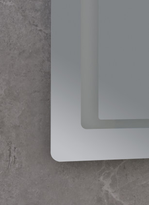 Koupelnové zrcadlo s LED osvětlením, protizamlžovací funkcí a regulací jasu, MR13-80×60-REVERSE Styl | MR13-80×60-REVERSE Style