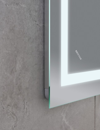 Koupelnové zrcadlo s LED osvětlením, protizamlžovací funkcí a regulací jasu, MR12-80×70-REVERSE WARM | MR12-80×70-REVERSE WARM