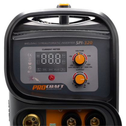 Svařovací poloautomatický invertor (CO2) Procraft SPI-320 a svářecí kukla SPH1000 | SSPI-320/SPH1000