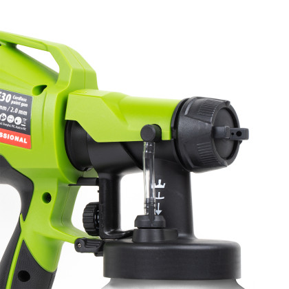 Aku Excentrická bruska PX20BLbb + Aku stříkací pistole PSE30bb + sada baterií PBC-Set 1 | SPX20Blbb/PSE30bb/PBC-Set 1