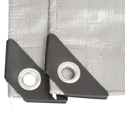 Plachta Procraft ST3x6 200g/m2 nepromokavá s oky 3x6 m stříbrná | ST3x6