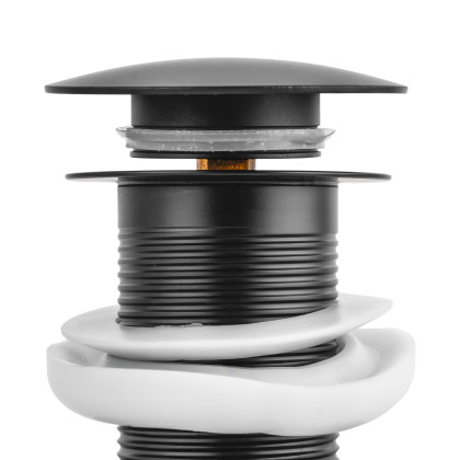 Umyvadlová výpusť MIXXUS, POP-UP-04 BLACK | POP-UP-04 BLACK