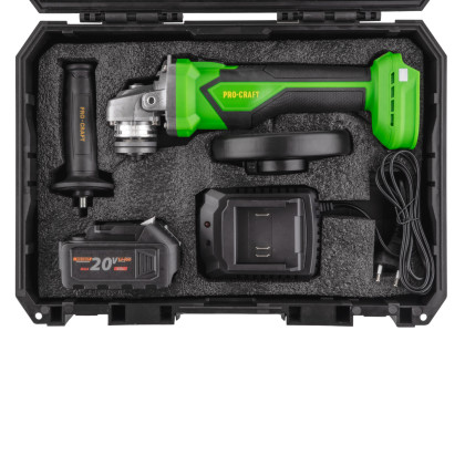 Sada aku úhlová bruska Procraft PGA22 a 3x diamantové kotouče Procraft DS3.125 | SPGA22-1B-C/DS3.125