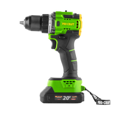 Aku vrtací šroubovák Procraft PA18LiH  se sadou bitů BS-37 | SPA18LiH-1B-C/BS-37