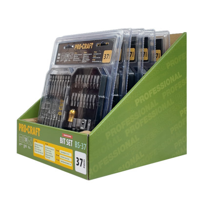 Sada aku šroubovák Procraft PA18ProBL s 2x baterie a nabíječkou 20/1 + sada bitů BS-37 a taškou | SPA18ProBL-BB/2x20-4/20-1/BS-37/BG400