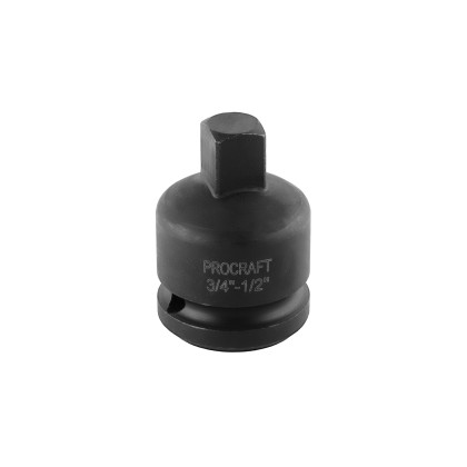 Adaptér (redukce) z vnitřní 3/4" čtyřhran na vnější 1/2" pro rázové utahováky | Adapter 3/4" for impact wrenc