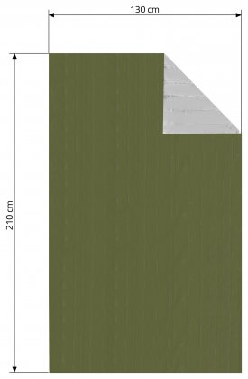 Izotermická fólie SOS zelená 210x130cm