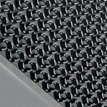 Černá gumová dezinfekční hygienická rohož - 55 x 80 x 1,6 cm