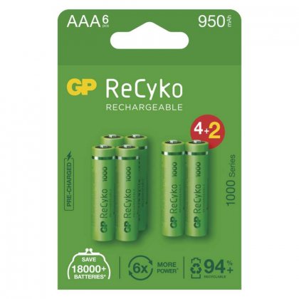Nabíjecí baterie GP ReCyko 1000 AAA (HR03)