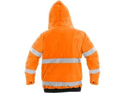 Pánská reflexní bunda LEEDS, zimní, oranžová