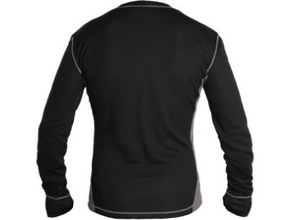 Tričko COOLDRY, funkční, dlouhý rukáv, pánské, černo-šedé, vel. XS
