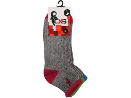 Ponožky CXS PACK, šedé, 3 páry, vel. 40 - 42