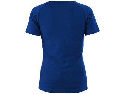 Tričko CXS ELLA, dámské, výstřih do V, krátký rukáv, středně modrá, vel. XS
