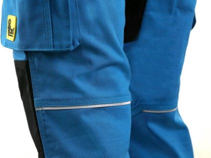Kalhoty CXS STRETCH, 170-176cm, pánská, středně modrá-černá