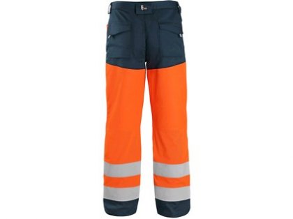 Kalhoty CXS HALIFAX, výstražné se síťovinou, pánské, oranžovo-modré, vel. 62