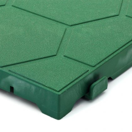 Zelená plastová terasová dlaždice Linea Easy - 40 x 40 x 2,65 cm