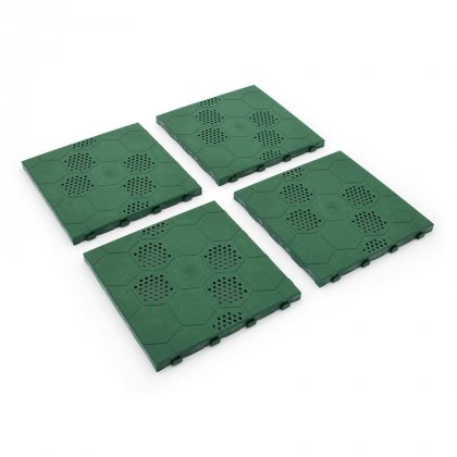 Zelená plastová terasová dlaždice Linea Easy - 40 x 40 x 2,65 cm